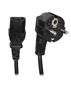 Cabo a tomada - Conector QT3 - Compatível com tomadas Tipo F - 250VAC / 16A MAX - 140cm de comprimento
