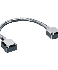 Passador de cabos para portas - Tubo flexível - Material metálico - Protege cabos de danos - Apto para todos os tipos de portas - 480 (Al) x 40 (Fo) x 12.7 (An) mm