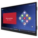 Ecrã interativo IBOARD 75'' 4K - Resolução 3840x2160 - Entradas HDMI, VGA, DP, Type-C, LAN, USB, OPS - Ângulo de visão 178º - Altifalantes integrados