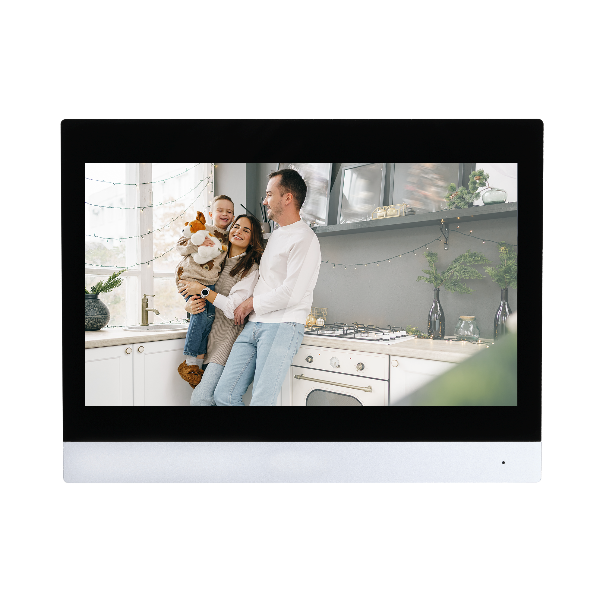 Monitor para videoportero - Pantalla TFT de 10" - Audio bidireccional - TCP/IP, WiFi y SIP - Ranura tarjeta microSD hasta 64 GB - Montaje en superficie | Color negro