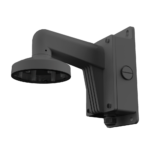 Suporte de parede com caixa de conexão - Apto para dome - Apto para uso no exterior - Cor preto - Passador de cabos