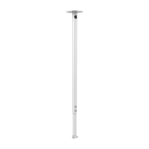 Suporte de tecto extensível - Para câmaras dome - Apto para uso no exterior - Cor branco - Compatível com Hikvision - Passador de cabos