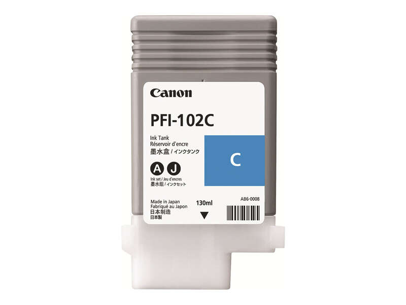 Tinteiro original Canon PFI102 Ciano - 0896B001