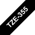 Brother TZe355 Cinta Laminada de Etiquetas - Compatível