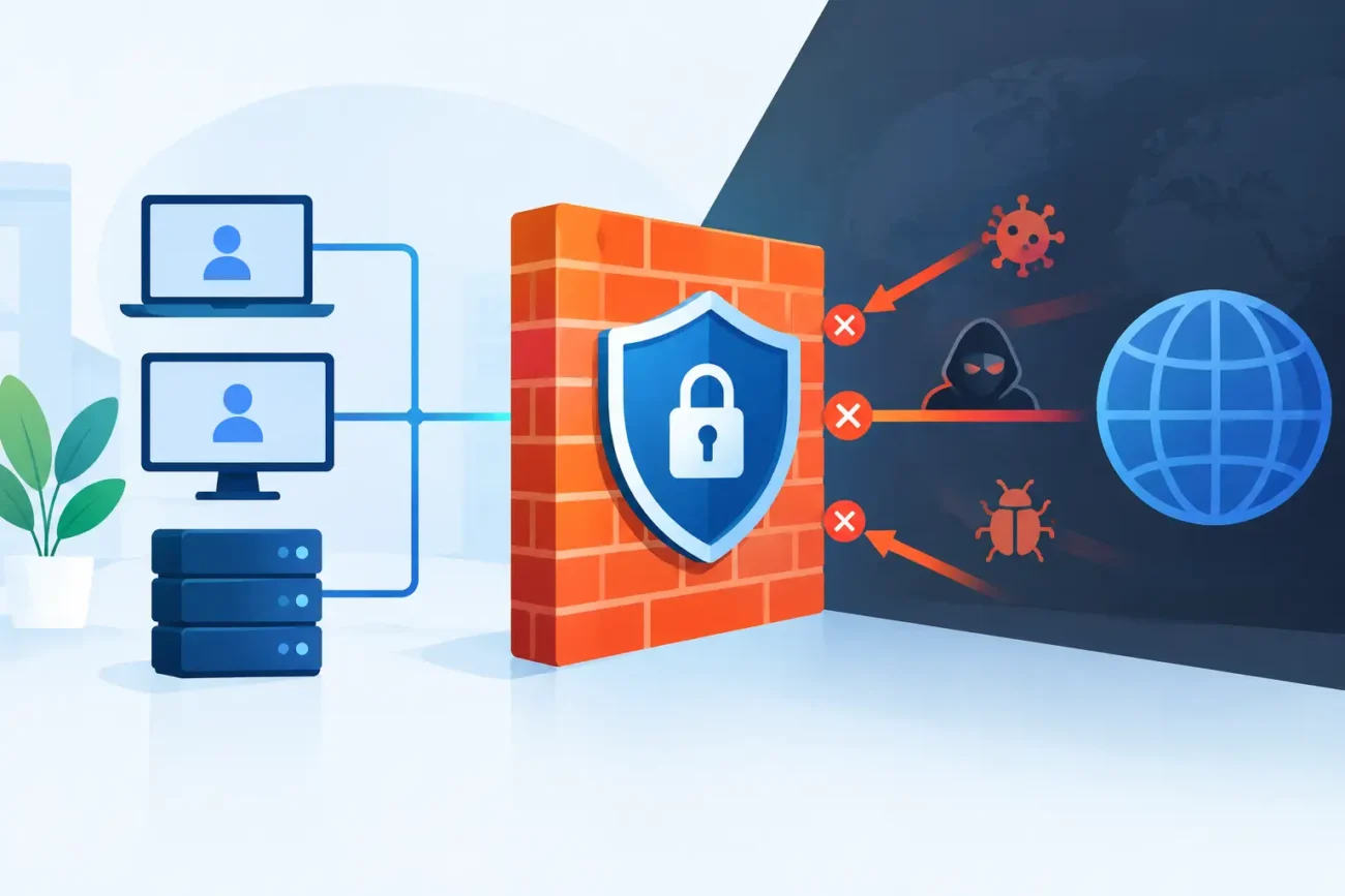Como configurar firewall empresarial com segurança