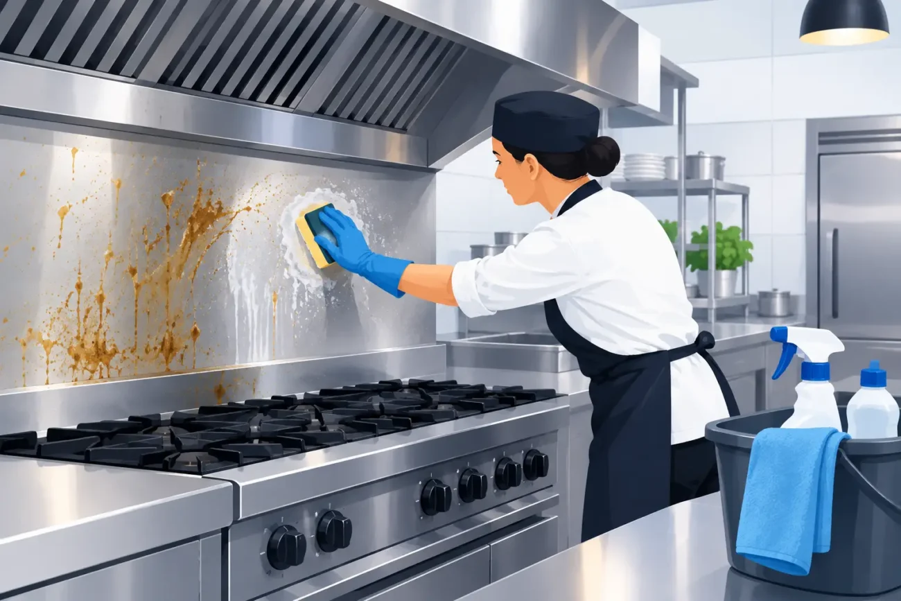 Como remover gordura em cozinhas profissionais
