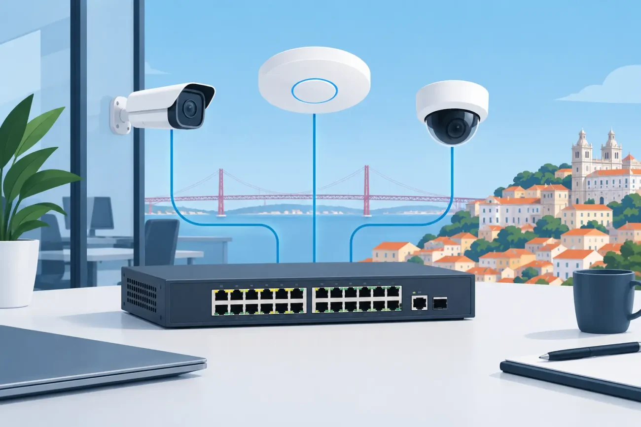 Melhores switches PoE para empresas em Portugal