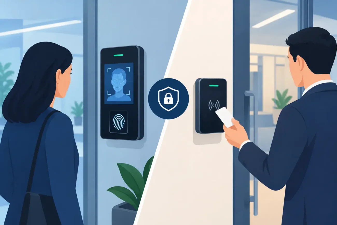 Biometria versus cartões no controlo de acessos