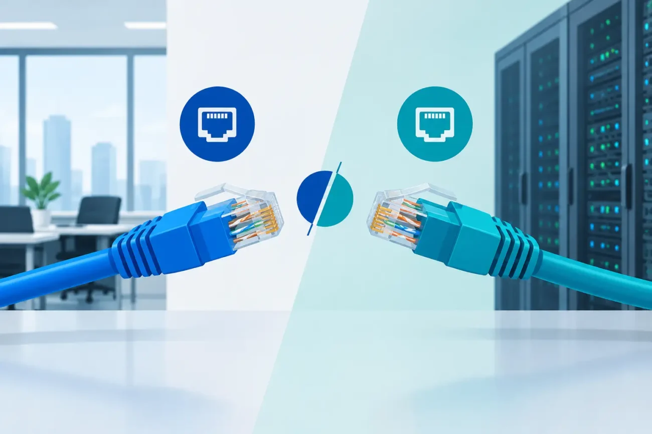Cat6 versus Cat6a para Redes Empresariais
